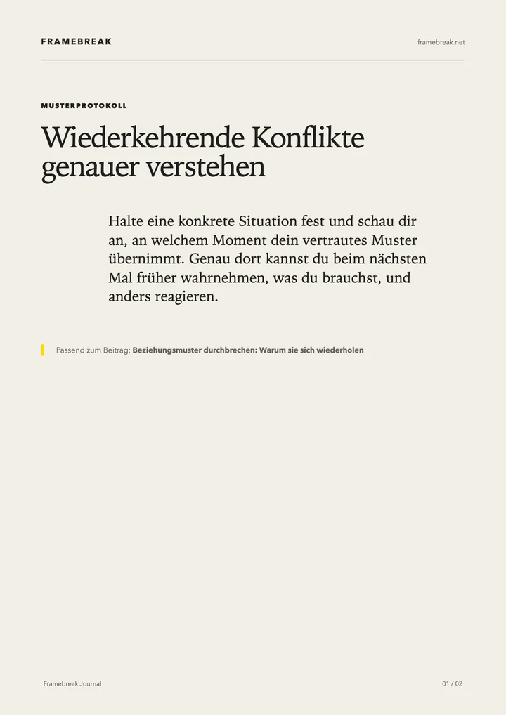Vorschau des PDFs „Wiederkehrende Konflikte genauer verstehen“