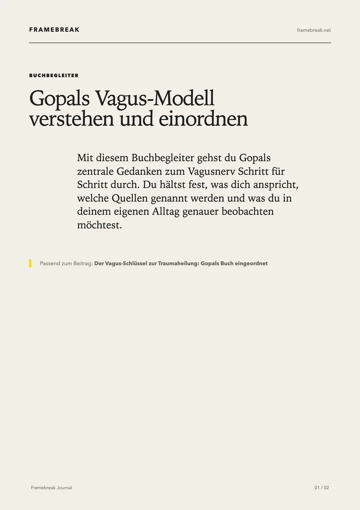 Vorschau des PDFs „Gopals Vagus-Modell verstehen und einordnen“